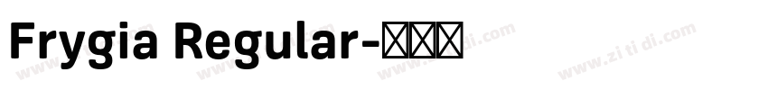 Frygia Regular字体转换